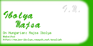 ibolya majsa business card